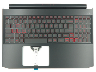 Acer 6B.QAZN2.001 Palmrest Keyboard LED US-International black RTX3050