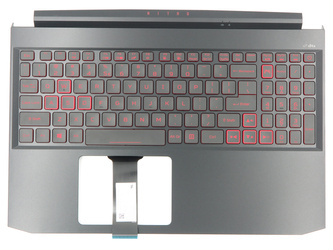 Acer Nitro 5 AN515-44 Palmrest Keyboard LED US-International black GTX1650