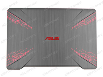 Asus 90NR00I2-R7A010 LCD Back Cover Plastic (PU) black with red finish