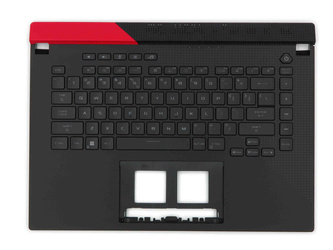 Asus 90NR0571-R31UI0 Palmrest Keyboard LED RBG PER KEY US-International black with red finish