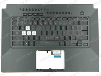 Asus TUF Dash F15 FX516PE Palmrest Keyboard LED US-International black