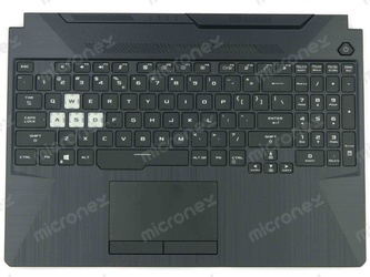 Asus TUF Gaming A15 FA506IC FA506ICB Palmrest Keyboard LED RGB US-International black