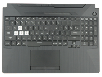 Asus TUF Gaming A15 FA506IU Palmrest Keyboard LED RGB US-International black