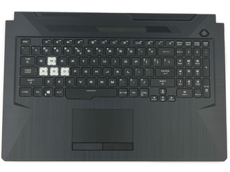 Asus TUF Gaming F17 FX706IU Palmrest Keyboard LED RGB US-International black