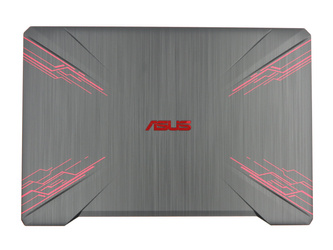 Asus TUF Gaming FX504GD LCD Back Cover Plastic (PU) black with red finish