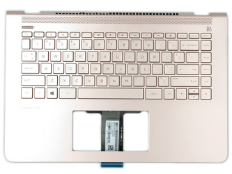 HP 938610-B31 Palmrest Keyboard US-International rose gold