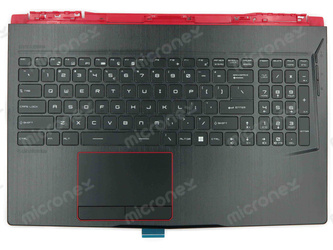 MSI 957-16P11E-C19 Palmrest Keyboard LED RGB US-International black