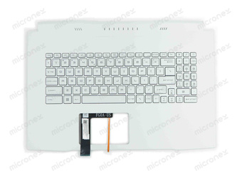 MSI 957-17L113E-C20 Palmrest Keyboard LED US-International white