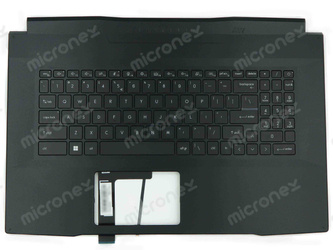 MSI Katana GF76 11SC Palmrest Keyboard WHITE LED US-International black