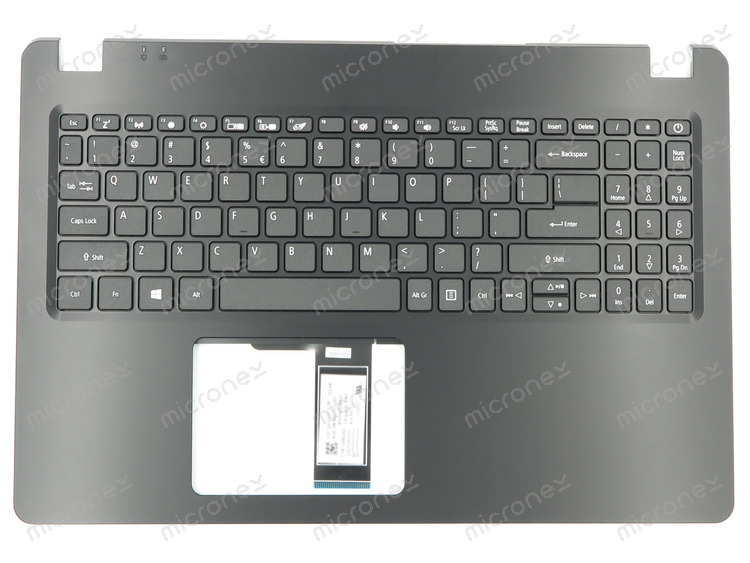 Acer 6B.HF8N2.001 Palmrest Keyboard US-International black - iPartWorld