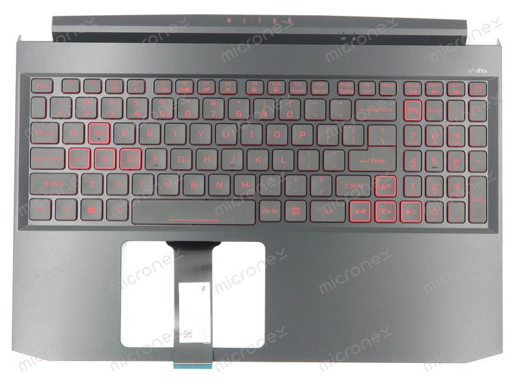 Acer Nitro 5 AN515-44 Palmrest Keyboard LED US-International