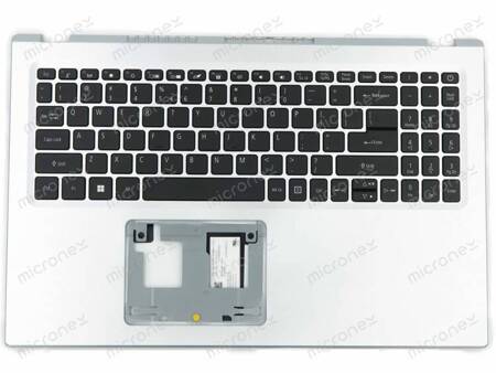 Acer 6B.A1DN2.001 Palmrest Keyboard LED US-International silver