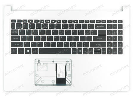 Acer 6B.HWCN7.030 Palmrest Keyboard LED US-International silver