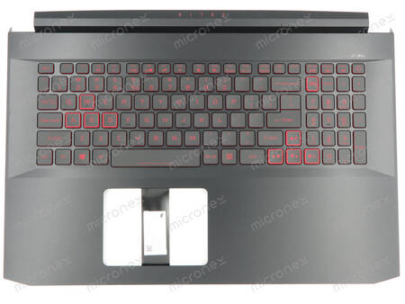 Acer 6B.Q84N2.033 Palmrest Keyboard LED 28PIN US-International black GTX1650