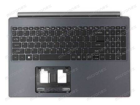 Acer 6B.QHDN2.001 Palmrest Keyboard US-International gray