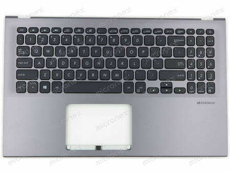 Asus 90NB0M93-R31US1 Palmrest Keyboard US-International gray DISCRETE (Dedicated graphics)