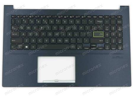 Asus 90NB0RR4-R31UI0 Palmrest Keyboard US-International blue