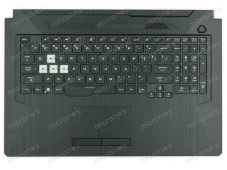 Asus 90NR0684-R31US0 Palmrest Keyboard LED RGB US-International black