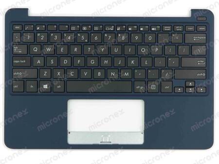 Asus EeeBook F205TA Palmrest Keyboard US-International blue