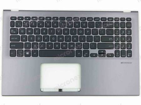 Asus ExpertBook P1 P1504FA Palmrest Keyboard US-International gray DISCRETE (Dedicated graphics)