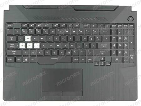 Asus TUF Gaming A15 FA506IU Palmrest Keyboard LED RGB US-International black