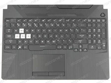 Asus TUF Gaming A15 FA506IU Palmrest Keyboard LED RGB US-International black