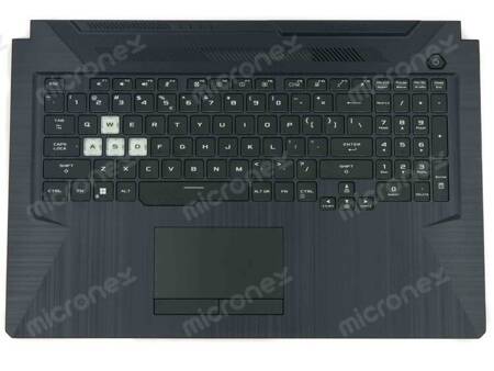 Asus TUF Gaming F17 FX706HC FX706HCB Palmrest Keyboard LED RGB US-International black