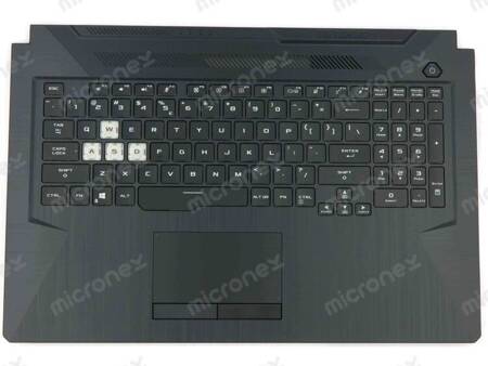 Asus TUF Gaming F17 FX706IU Palmrest Keyboard LED RGB US-International black