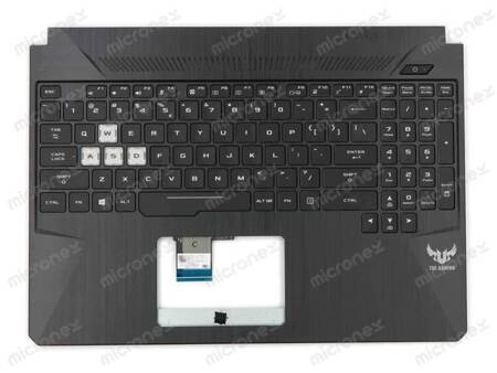 Asus TUF Gaming FX505GT Palmrest Keyboard LED RGB US-International black