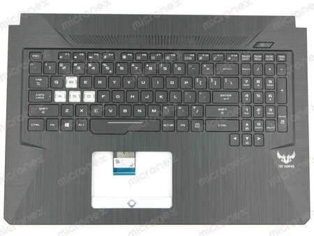 Asus TUF Gaming FX705DT Palmrest Keyboard LED RGB US-International black