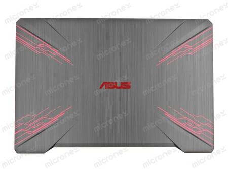 Asus TUF504GD LCD Back Cover Plastic (PU) black with red finish