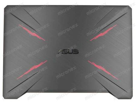 Asus TUF505DV LCD Back Cover Plastic (PU) black with red finish