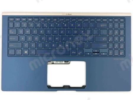 Asus ZenBook 15 UX533FD Palmrest Keyboard LED US-International blue