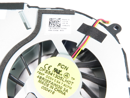 Dell 5N1F0 Cooling Fan CPU 5V 0,5A 3PIN