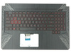 Asus 90NR00J3-R31UI0 Palmrest Keyboard LED US-International black with silver finish