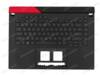 Asus 90NR0571-R33UI1 Palmrest Keyboard LED RGB US-International black with red finish