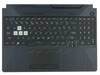 Asus TUF Gaming A15 FA506IC FA506ICB Palmrest Keyboard LED RGB US-International black