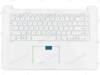 Asus VivoBook 15 X510UAO X510UAR Palmrest Keyboard US-International white