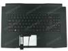 MSI 957-17L114E-C20 Palmrest Keyboard WHITE LED US-International black