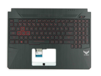 Asus TUF Gaming FX505DY Palmrest Keyboard LED US-International black