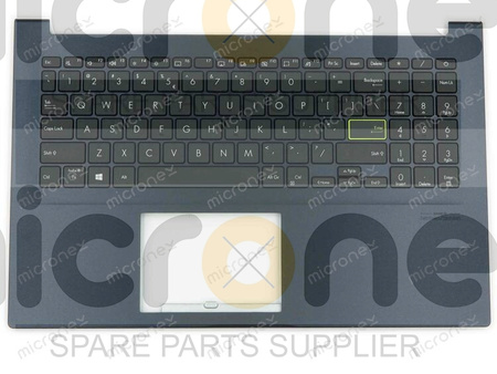 Asus 90NB0RR4-R31UI0 Palmrest Keyboard US-International blue