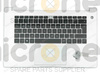 HUAWEI 02354XAF Palmrest Keyboard US-International silver