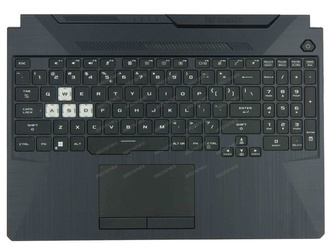 Asus TUF506IHNT Palmrest Keyboard LED RGB US-International black