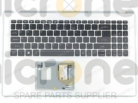 Acer 6B.A1DN2.033 Palmrest Keyboard US-International silver