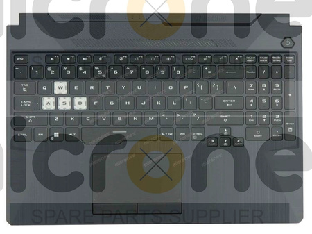 Asus TUF506HF Palmrest Keyboard LED RGB US-International black