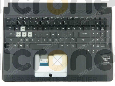 Asus TUF Gaming FX505DU Palmrest Keyboard LED US-International black