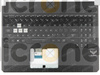 Asus TUF505GM Palmrest Keyboard LED US-International black