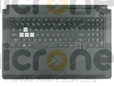 Asus 90NR0743-R30US1 Palmrest Keyboard LED RGB US-International black