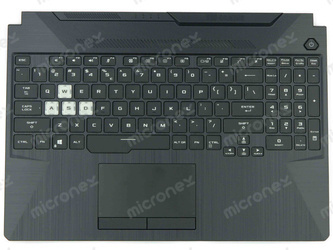 Asus TUF506IHR Palmrest Keyboard LED RGB US-International black