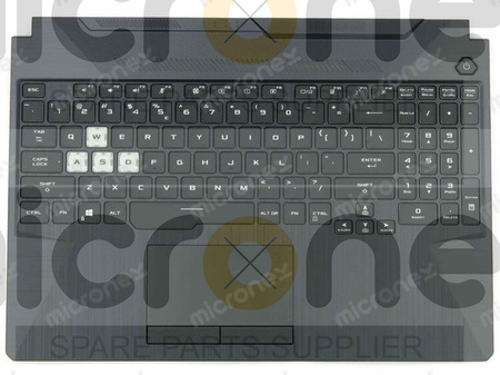 Asus TUF506QE Palmrest Keyboard LED RGB US-International black